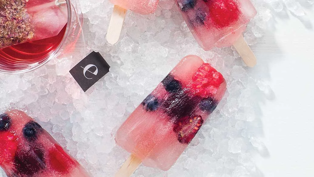 Iced Hibiscus Bliss Tea Paletas 