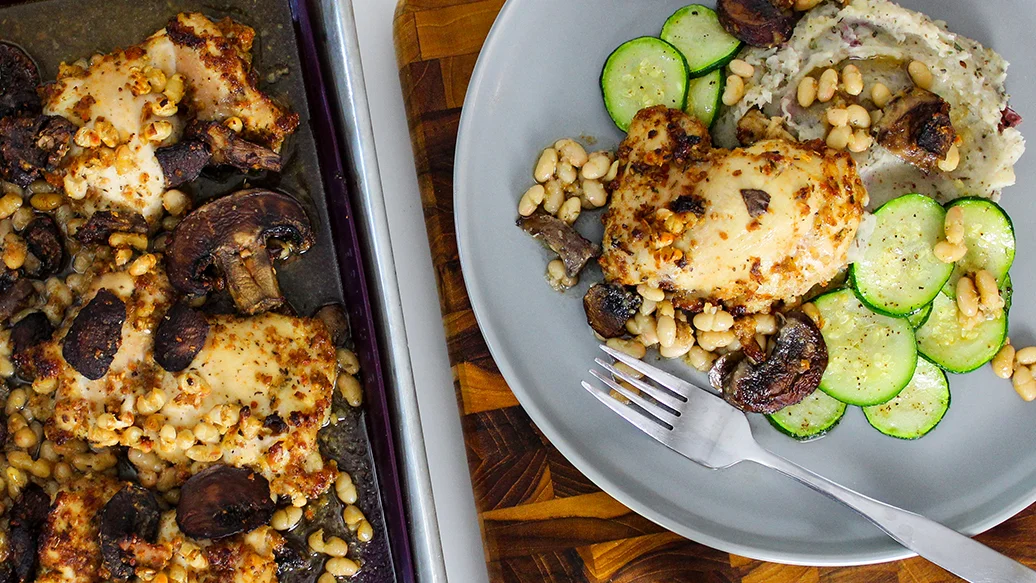 Sheet Pan Coq au Vin