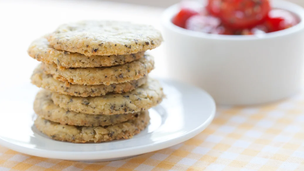 Biscuits au beurre et au pesto de Sylvie