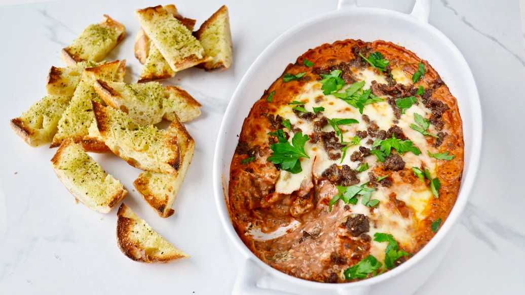 Trempette fromagée à la lasagne