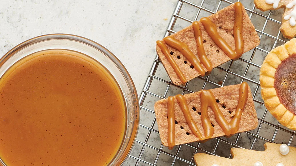 Barres tarte aux pommes et caramel