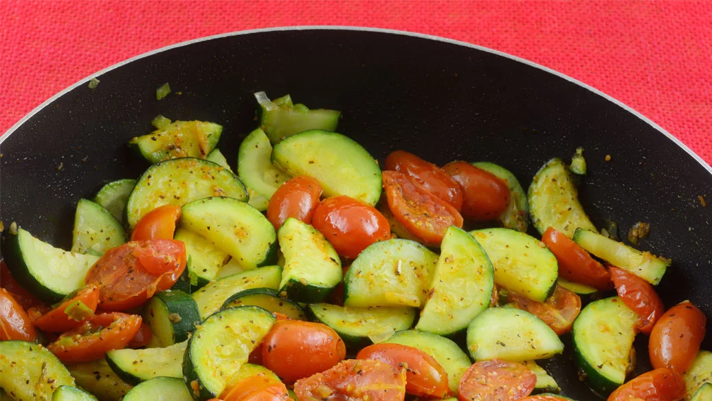 Sautéed Zucchini and Tomato