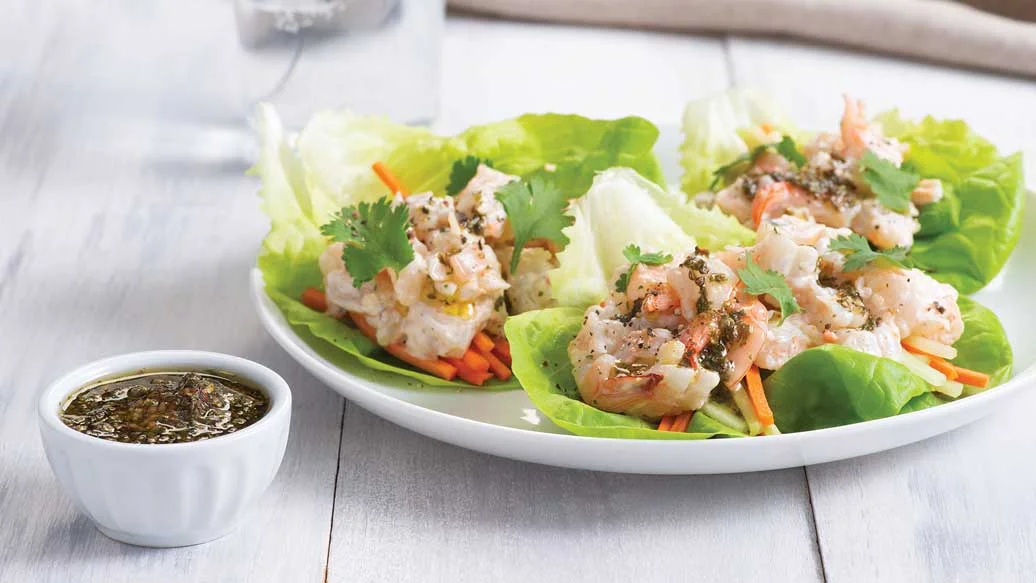 No-Cook Shrimp Salad Wraps