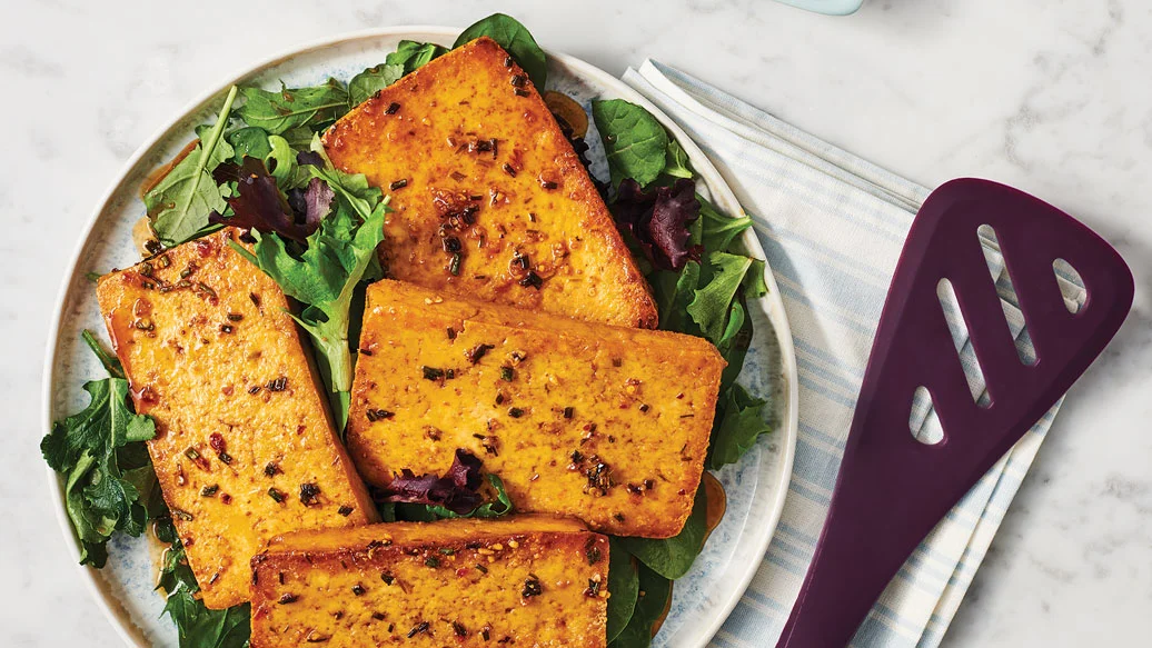 Amazin’ Glazin’ Tofu Steak Stacks