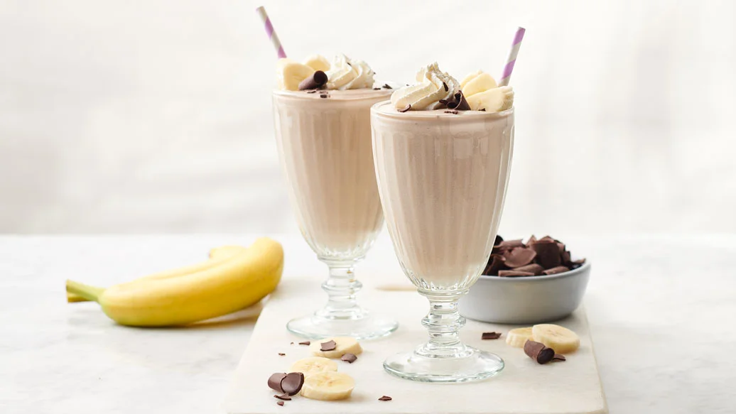 Milkshake protéiné banane et caramel