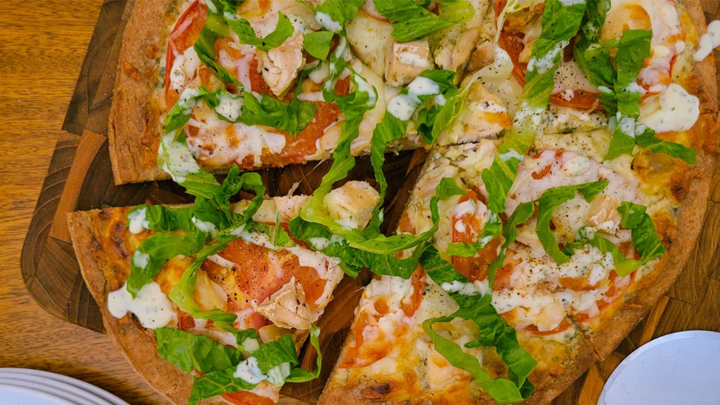 Chicken Caesar Pizza