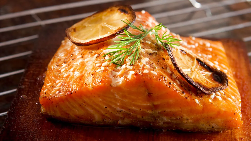 Chai Tea Cedar Plank Salmon