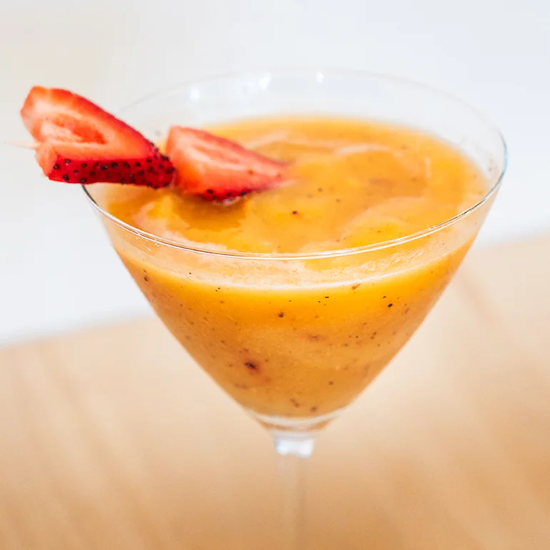 Frozen Peach Bellini