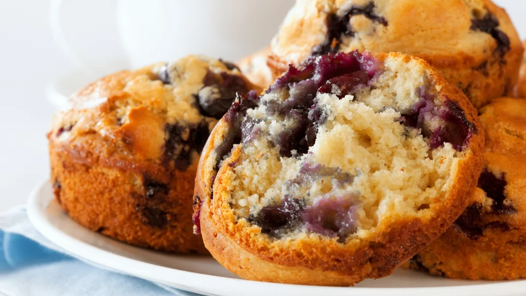 Muffins citron et bleuets