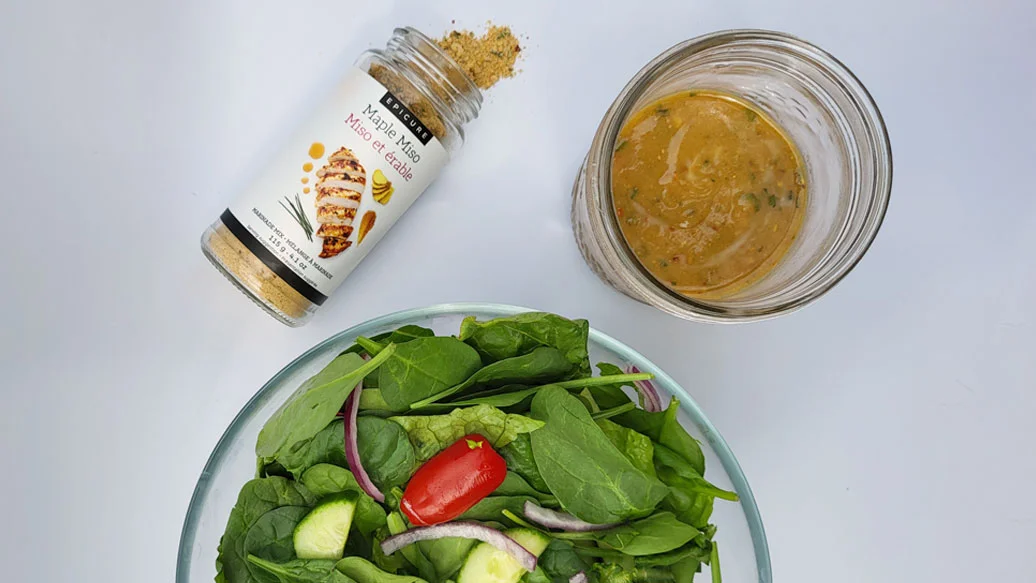 Vinaigrette miso-érable