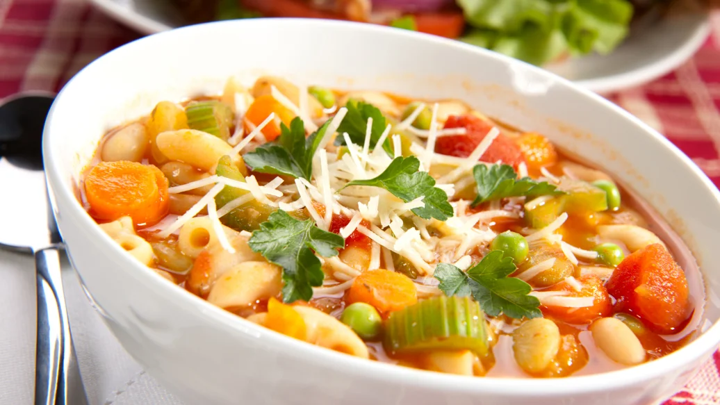 Italian Beef, Bean and Pasta Soup