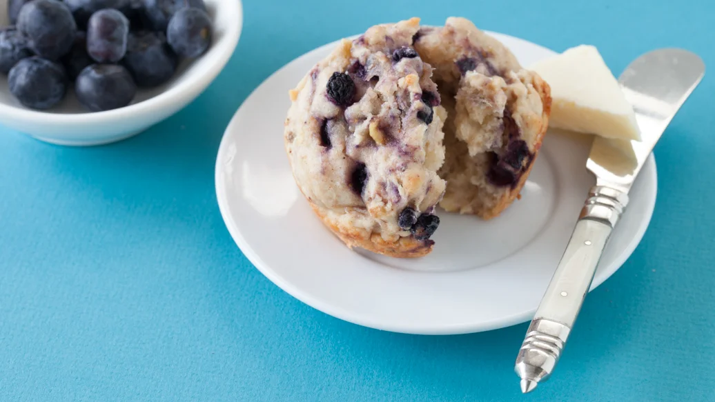 Gluten-free Banana-Blueberry Muffins
