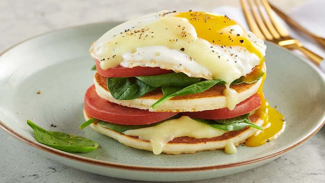 Pancake Eggs Benny