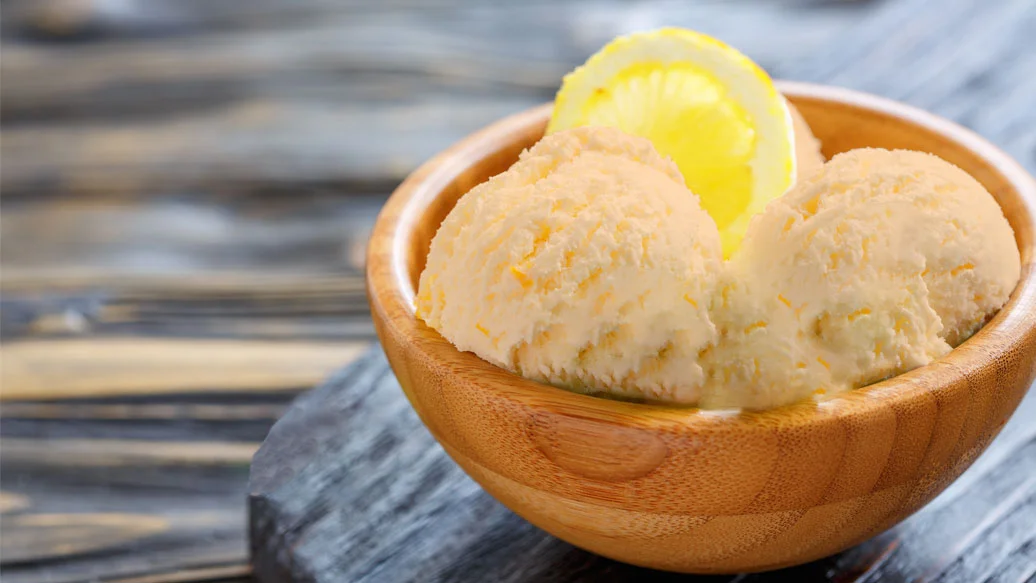 Luscious Lemony Ice Cream