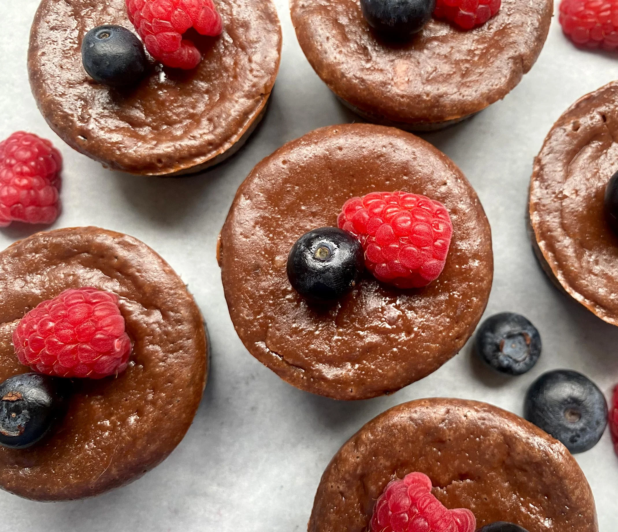 Mini gâteaux au fromage au chocolat