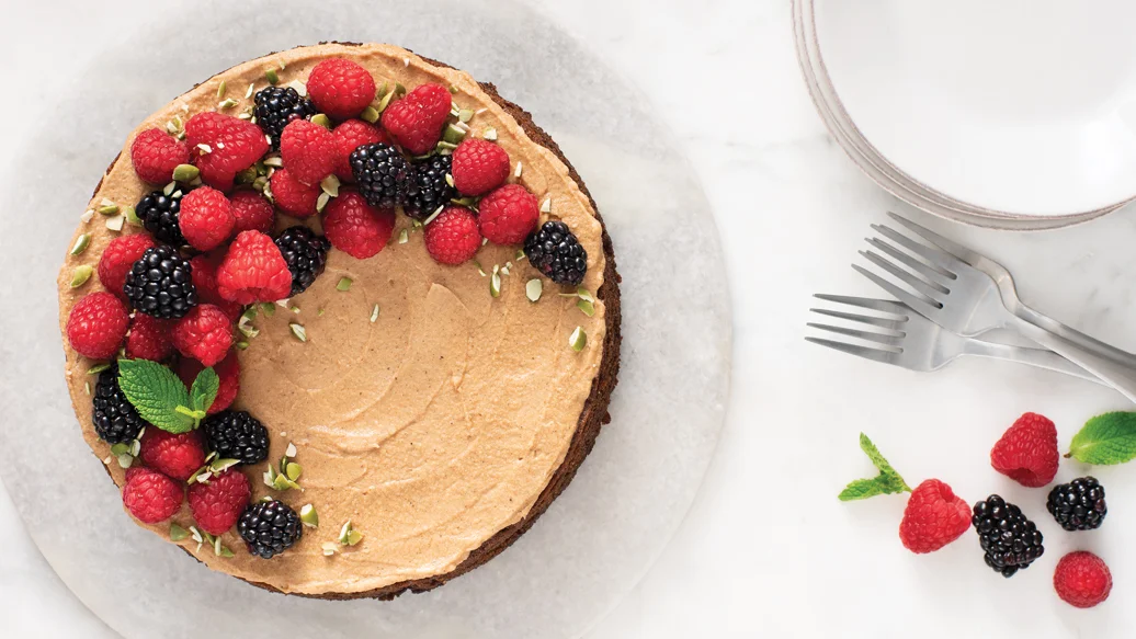 Gâteau au pain d'épices et caramel