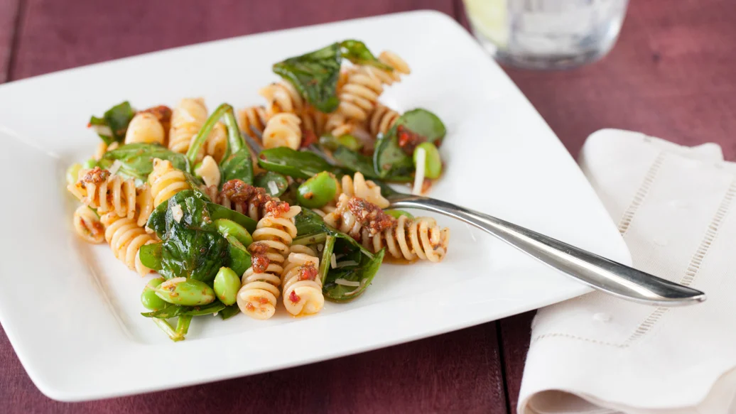 Little Italy Rotini with Edamame Beans & Spinach
