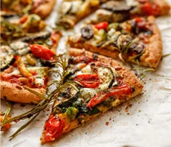 Pizza aux légumes grillés préférée de Sylvie
