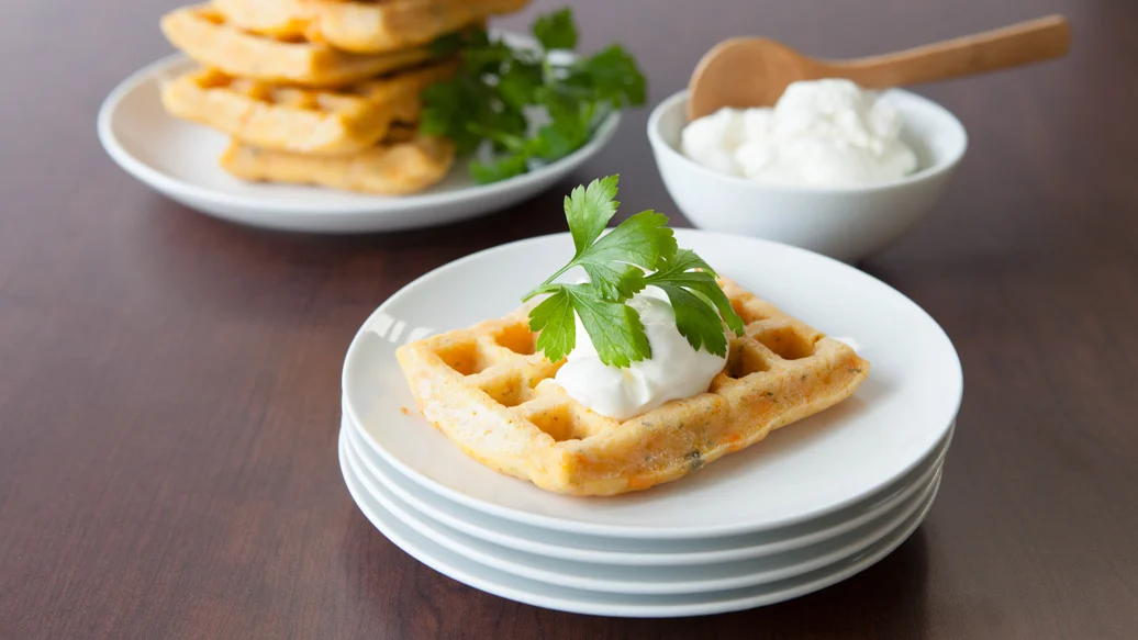 3 Onion Potato Waffles